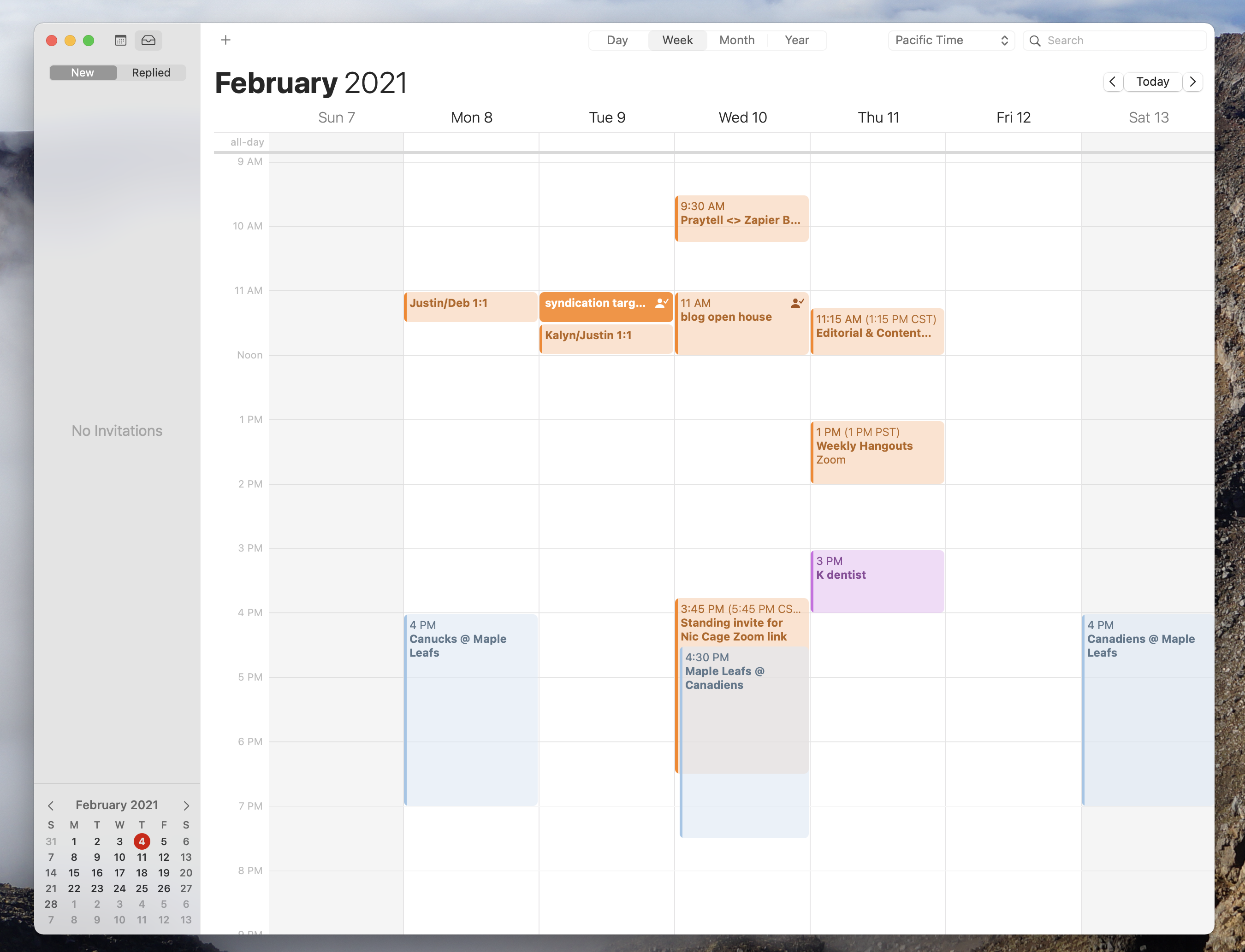 color code catergories icloud calendar for mac